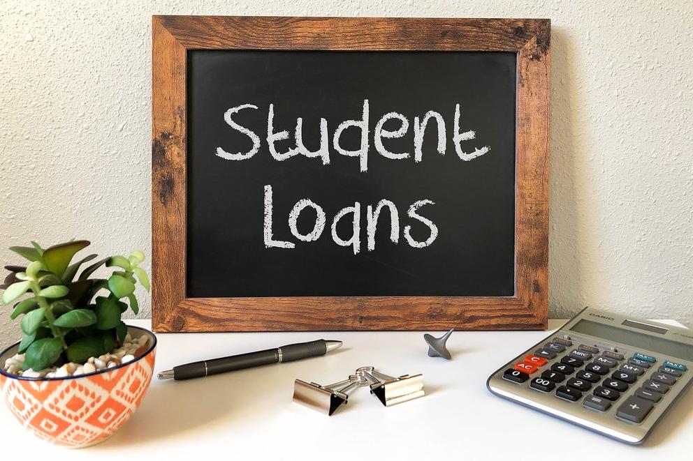 loans written on chalkboard loans written on chalkboard