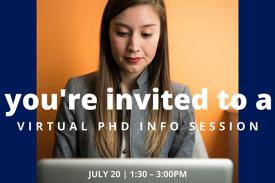 Virtual PhD Info Session Virtual PhD Info Session