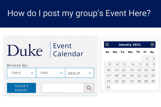 How do I post my group's events here?