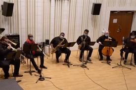 Rehearsal for Fall 2021 DNME concert