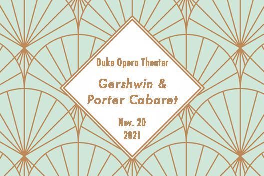 Art deco design for a Gershwin and Porter cabaret