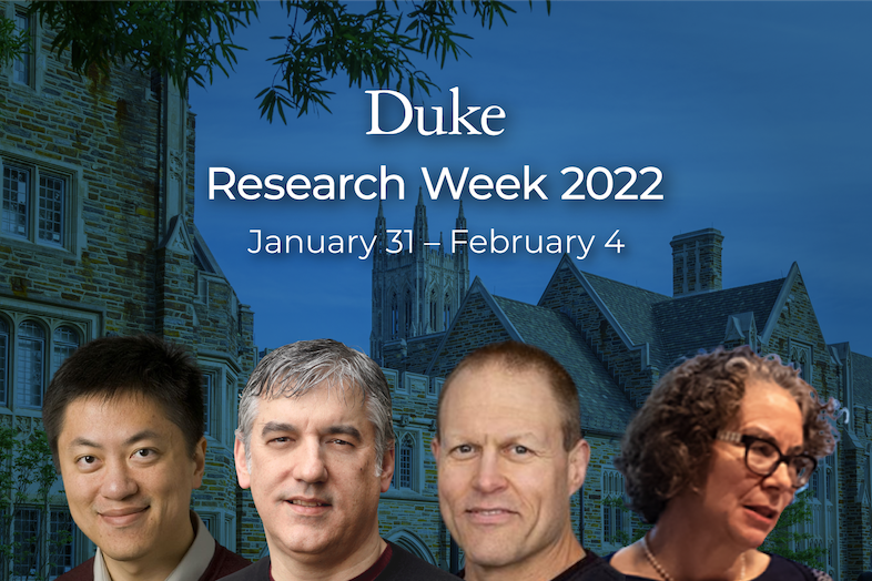 Duke University West campus with faculty