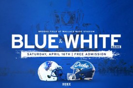 Poster for Blue and White game