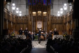 ChorWorks singers and orchestra perform in Goodson Chapel