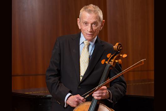 Alan Harris with his cello