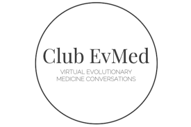 logo for Club EvMed: Virtual Evolutionary Medicine Conversations