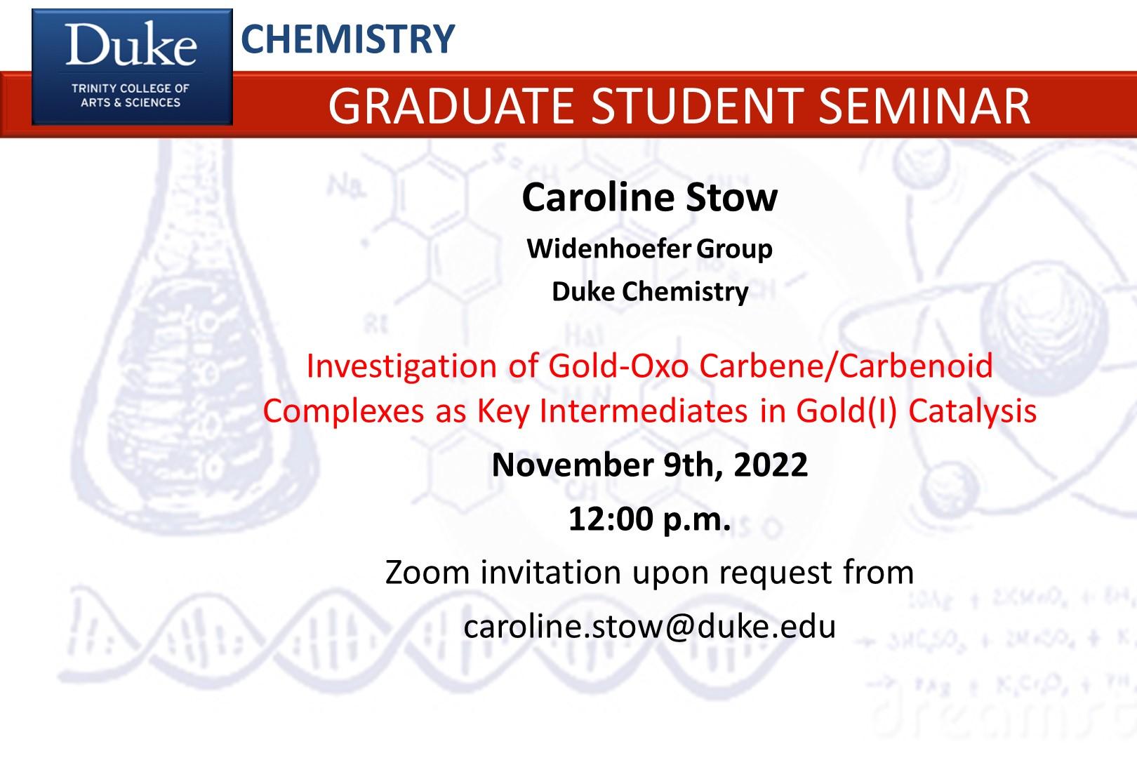 Ph.D. Defense, Stow, Caroline Ph.D. Defense, Stow, Caroline