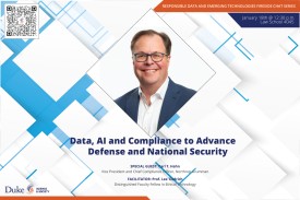 Come see Carl Hahn speak about Data, AI and Compliance to Advance Defense and National Security
