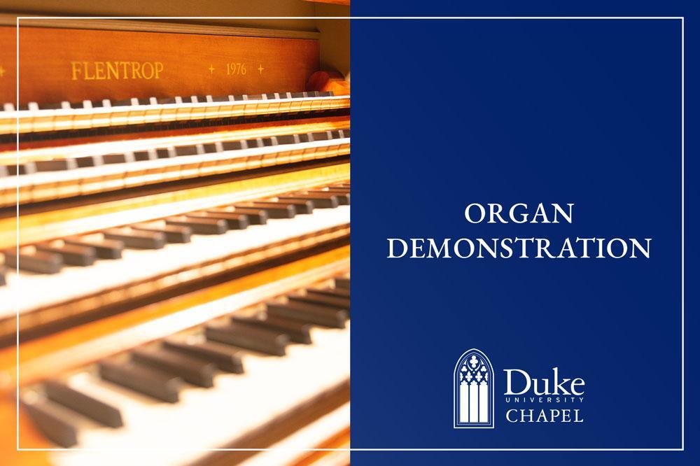 Organ Demonstration Organ Demonstration