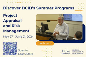 Discover DCID&amp;amp;amp;amp;#39;s Summer Programs. Project Appraisal and Risk Management. May 27-June 21, 2024.