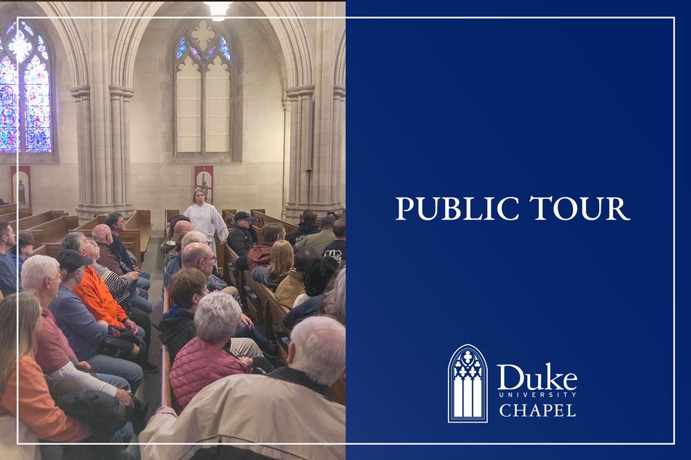 A Duke Chapel docent gives a tour of the Chapel. A Duke Chapel docent gives a tour of the Chapel.